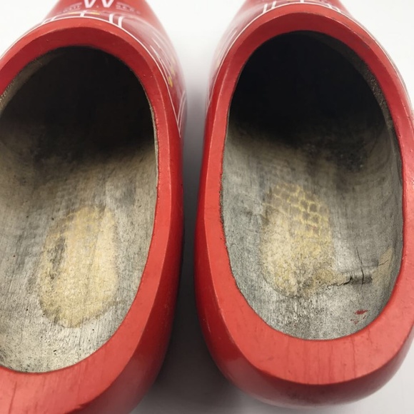 Dutch VV Ged Wooden Clogs Klompen Dancing - Picture 4 of 8